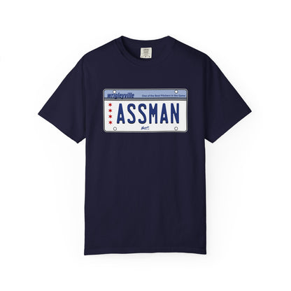 ASSMAN License Plate Garment-Dyed T-shirt