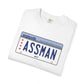 ASSMAN License Plate Garment-Dyed T-shirt