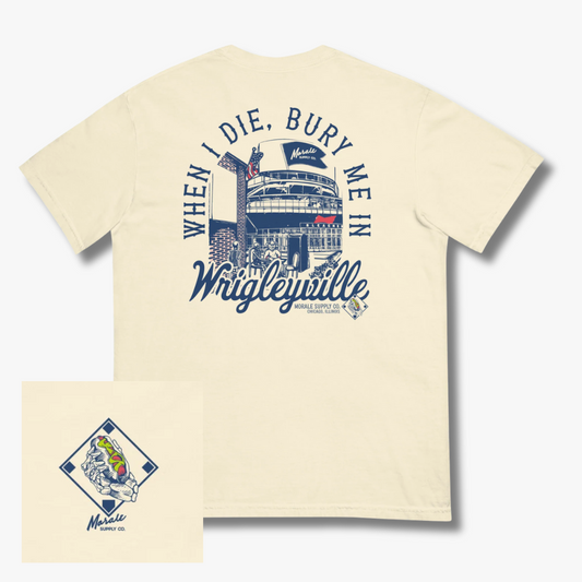 Bury Me In Wrigleyville Unisex Comfort Colors T-Shirt