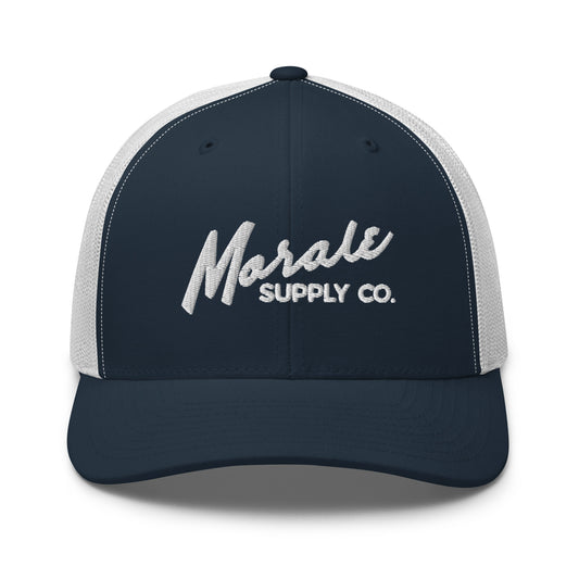 Morale Supply Co. Script Trucker Cap